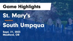 St. Mary's  vs South Umpqua  Game Highlights - Sept. 21, 2023