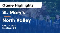 St. Mary's  vs North Valley  Game Highlights - Oct. 12, 2023