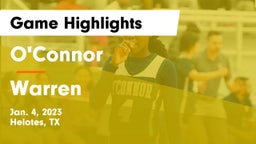 O'Connor  vs Warren  Game Highlights - Jan. 4, 2023