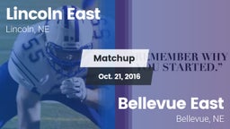 Matchup: Lincoln East vs. Bellevue East  2016