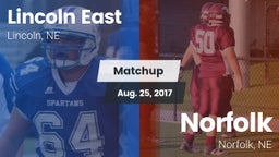 Matchup: Lincoln East vs. Norfolk  2017