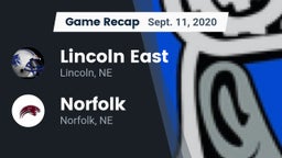 Recap: Lincoln East  vs. Norfolk  2020