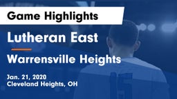Lutheran East  vs Warrensville Heights  Game Highlights - Jan. 21, 2020