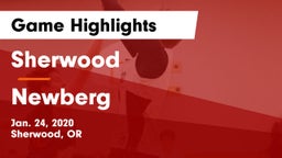 Sherwood  vs Newberg  Game Highlights - Jan. 24, 2020