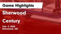 Sherwood  vs Century  Game Highlights - Feb. 5, 2020
