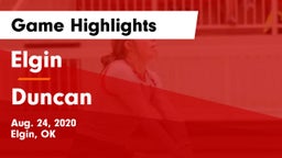 Elgin  vs Duncan  Game Highlights - Aug. 24, 2020