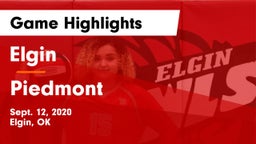 Elgin  vs Piedmont  Game Highlights - Sept. 12, 2020