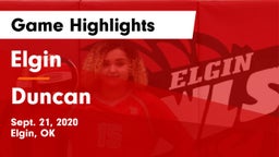 Elgin  vs Duncan  Game Highlights - Sept. 21, 2020