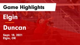 Elgin  vs Duncan  Game Highlights - Sept. 18, 2021