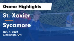 St. Xavier  vs Sycamore  Game Highlights - Oct. 1, 2022