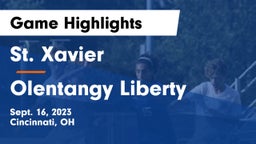 St. Xavier  vs Olentangy Liberty  Game Highlights - Sept. 16, 2023