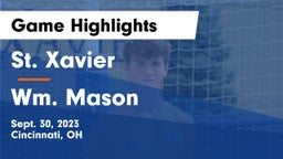 St. Xavier  vs Wm. Mason  Game Highlights - Sept. 30, 2023