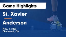 St. Xavier  vs Anderson  Game Highlights - Nov. 1, 2023