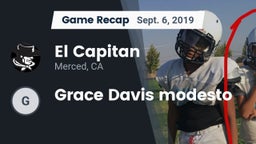 Recap: El Capitan  vs. Grace Davis modesto 2019