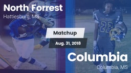 Matchup: North Forrest High vs. Columbia  2018