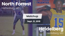 Matchup: North Forrest High vs. Heidelberg  2018