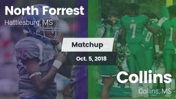 Matchup: North Forrest High vs. Collins  2018