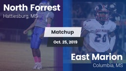 Matchup: North Forrest High vs. East Marion  2019
