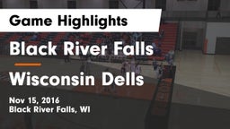 Black River Falls  vs Wisconsin Dells  Game Highlights - Nov 15, 2016