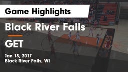 Black River Falls  vs GET Game Highlights - Jan 13, 2017