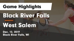 Black River Falls  vs West Salem  Game Highlights - Dec. 12, 2019
