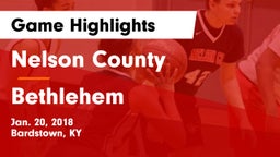Nelson County  vs Bethlehem  Game Highlights - Jan. 20, 2018