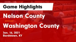 Nelson County  vs Washington County  Game Highlights - Jan. 16, 2021