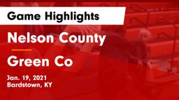 Nelson County  vs Green Co Game Highlights - Jan. 19, 2021