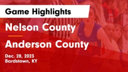 Nelson County  vs Anderson County  Game Highlights - Dec. 28, 2023
