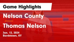 Nelson County  vs Thomas Nelson  Game Highlights - Jan. 12, 2024