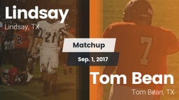 Matchup: Lindsay vs. Tom Bean  2017