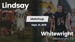 Matchup: Lindsay vs. Whitewright  2018