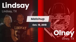 Matchup: Lindsay vs. Olney  2018