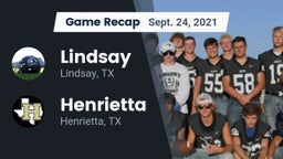 Recap: Lindsay  vs. Henrietta  2021