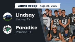 Recap: Lindsay  vs. Paradise  2022