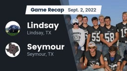 Recap: Lindsay  vs. Seymour  2022