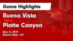 Buena Vista  vs Platte Canyon  Game Highlights - Dec. 5, 2019