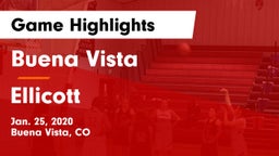 Buena Vista  vs Ellicott  Game Highlights - Jan. 25, 2020