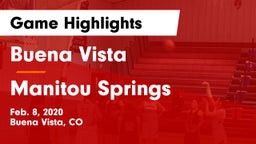 Buena Vista  vs Manitou Springs Game Highlights - Feb. 8, 2020