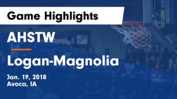 AHSTW  vs Logan-Magnolia  Game Highlights - Jan. 19, 2018