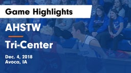 AHSTW  vs Tri-Center  Game Highlights - Dec. 4, 2018