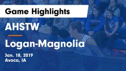 AHSTW  vs Logan-Magnolia  Game Highlights - Jan. 18, 2019