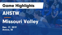 AHSTW  vs Missouri Valley  Game Highlights - Dec. 17, 2019