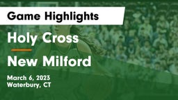 Holy Cross  vs New Milford  Game Highlights - March 6, 2023