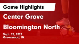 Center Grove  vs Bloomington North Game Highlights - Sept. 26, 2023
