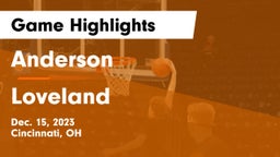 Anderson  vs Loveland  Game Highlights - Dec. 15, 2023