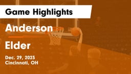 Anderson  vs Elder  Game Highlights - Dec. 29, 2023