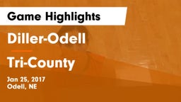 Diller-Odell  vs Tri-County Game Highlights - Jan 25, 2017