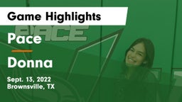 Pace  vs Donna  Game Highlights - Sept. 13, 2022
