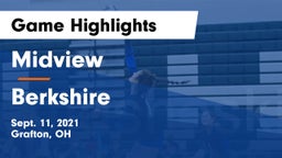 Midview  vs Berkshire  Game Highlights - Sept. 11, 2021